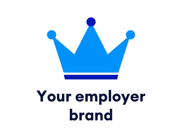 A crown in the OceanTechJobs brand colors above the words Your employer brand.